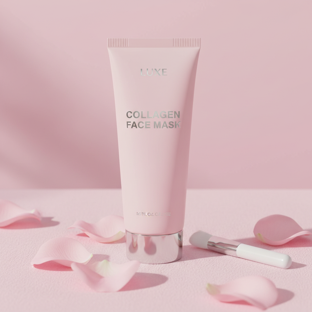 Collagen Renewal Mask - Pastel Pink Squeeze Tube